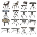 chair dinette round table balcony small tea table